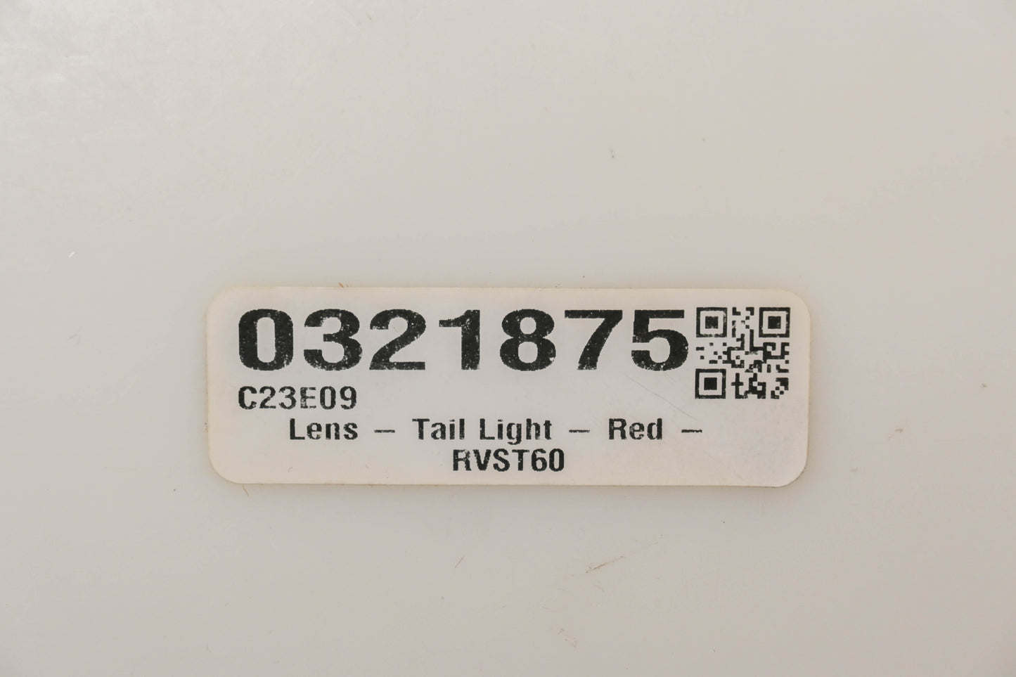 Optronics RVST60, 0321875, C23E09 Red Tail Light Lens NOS