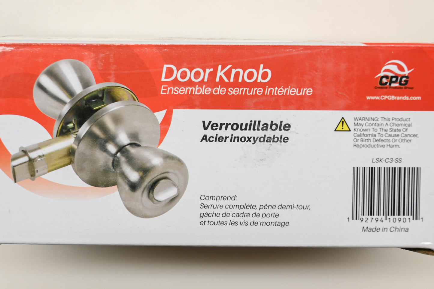 CPG LSK-C3-SS Locking Door Handle Kit NOS