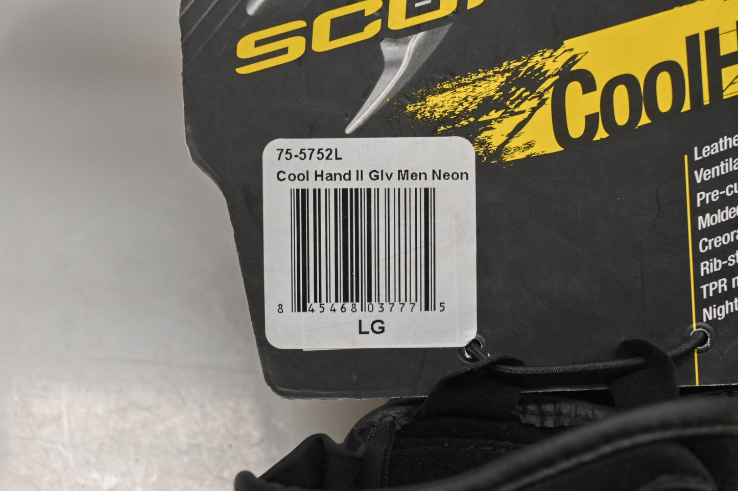 Scorpion 75-5752L Large Neon Cool Hand II Gloves NOS