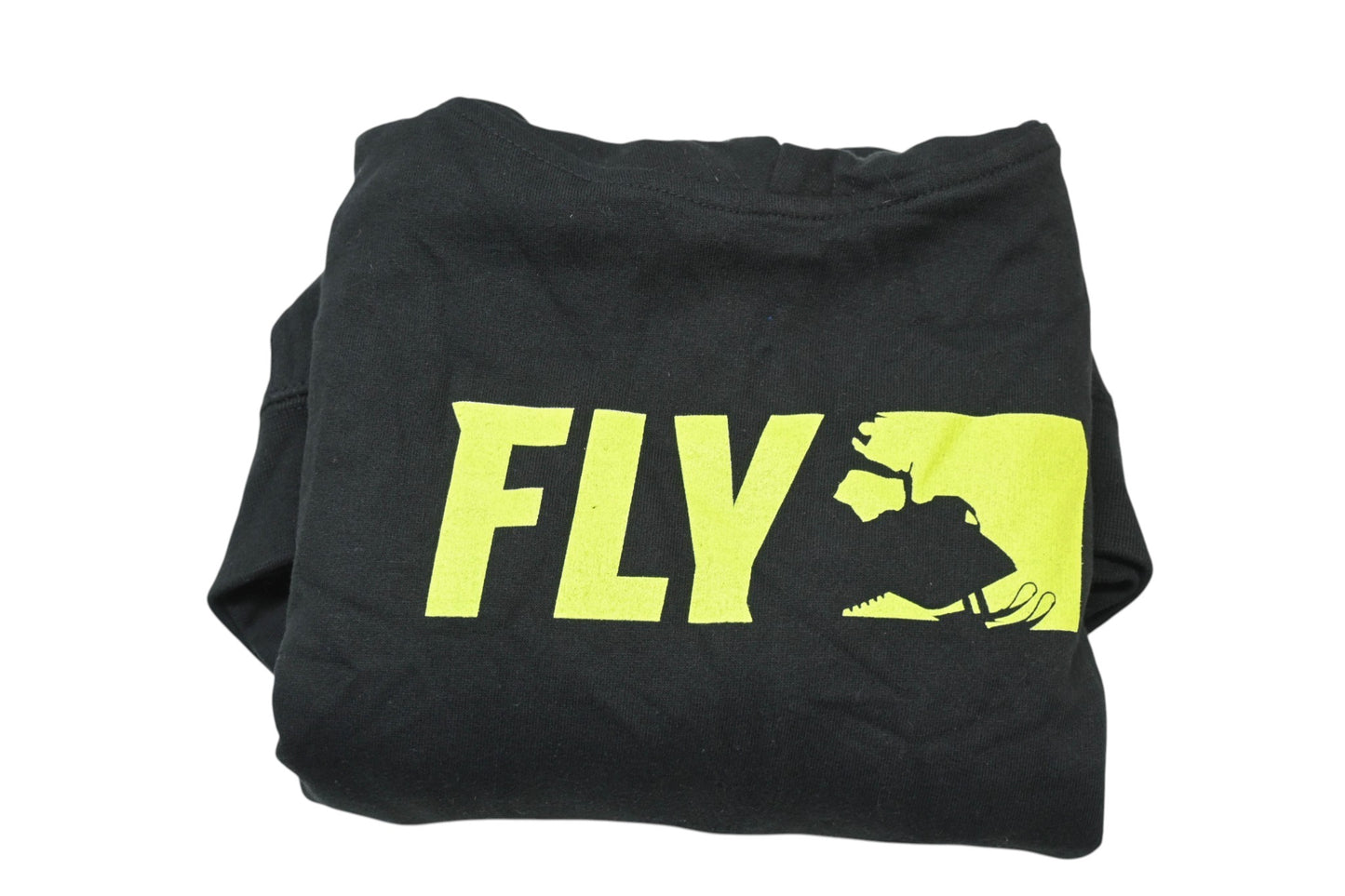 Fly Racing 354-0166YL Large Black/Hi-Vis Youth Primary Hoodie NOS