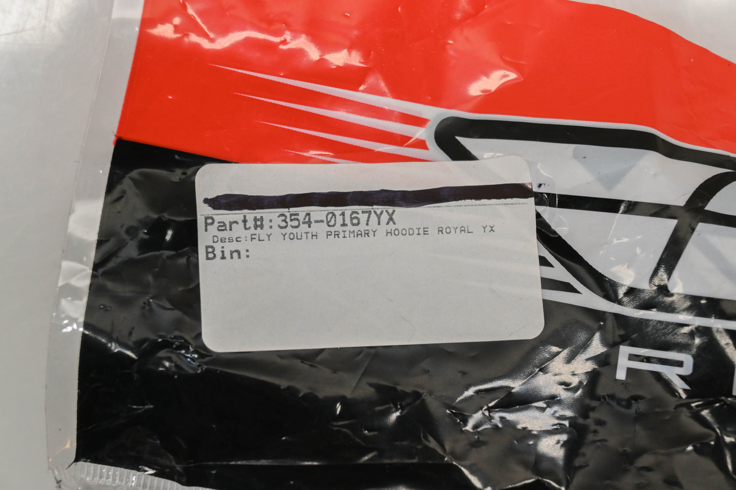 Fly Racing 354-0167YX Extra-Large Blue/Grey Youth Primary Hoodie NOS