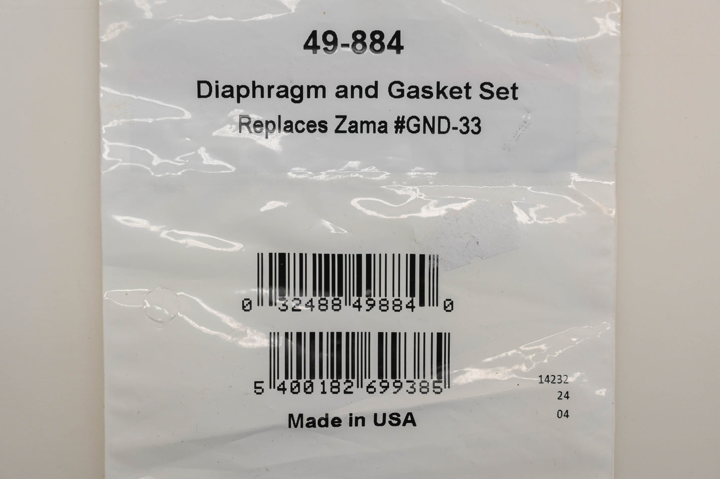 Oregon 49-884, GND-33 Carburetor Repair Kit NOS