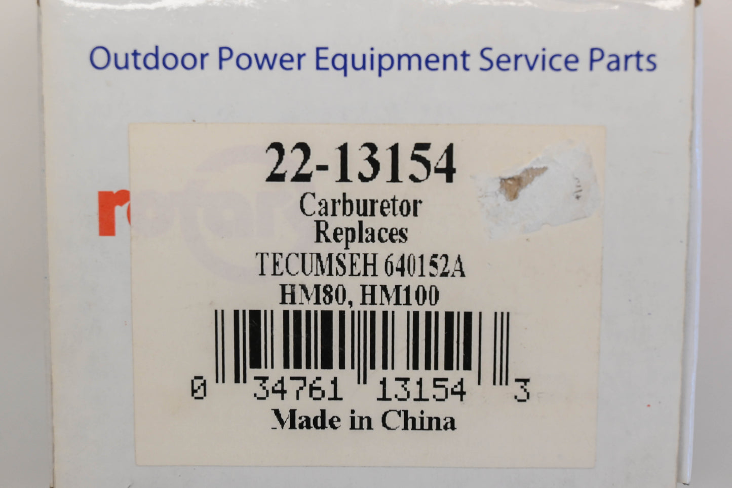 Rotary 22-13154, 640152A, 640023 Carburetor Kit NOS