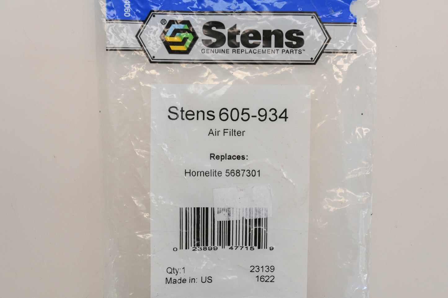 Stens 605-934, 5687301 Air Filter NOS
