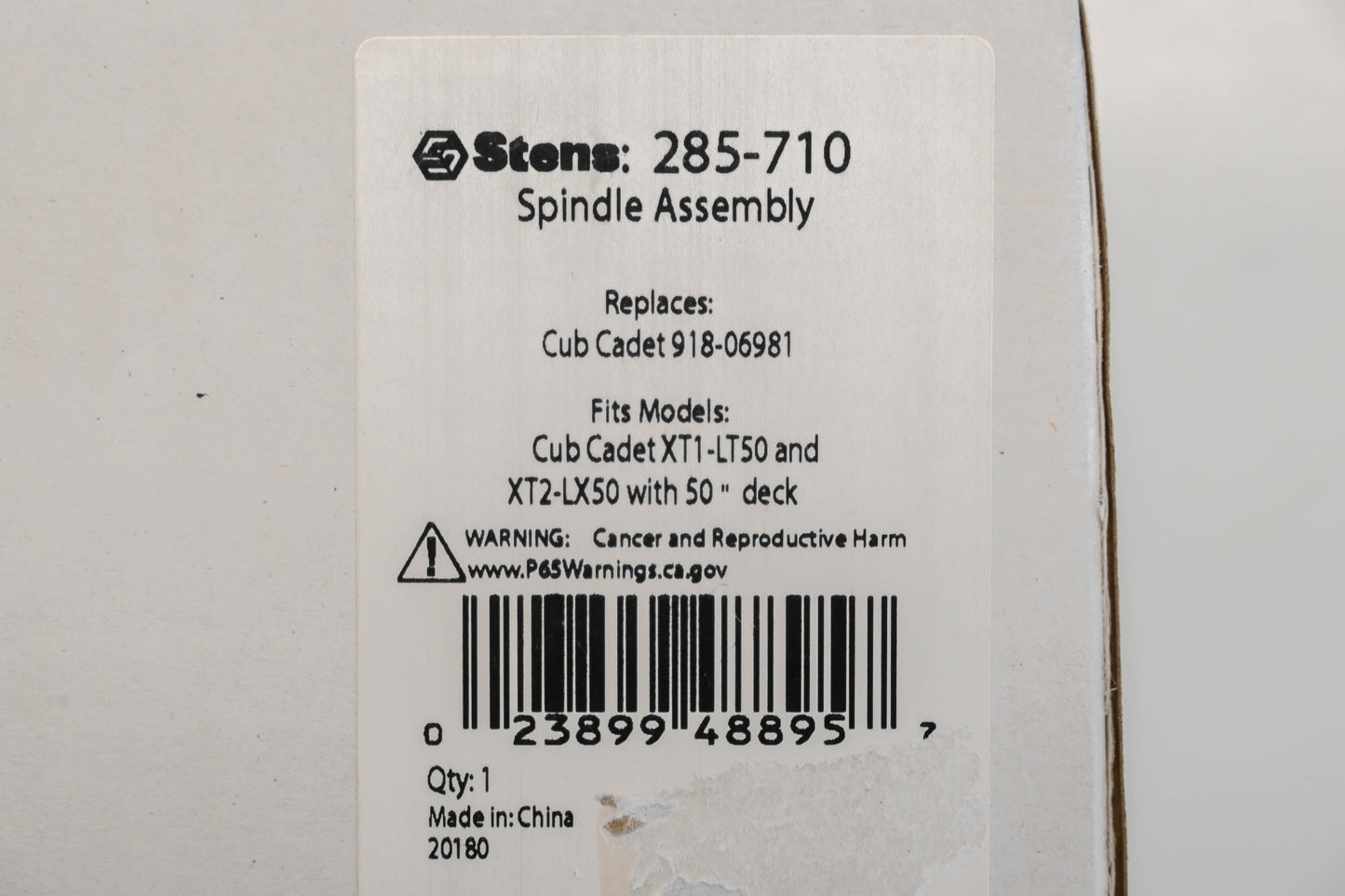 Stens 285-710, 918-06981 Spindle Assembly NOS