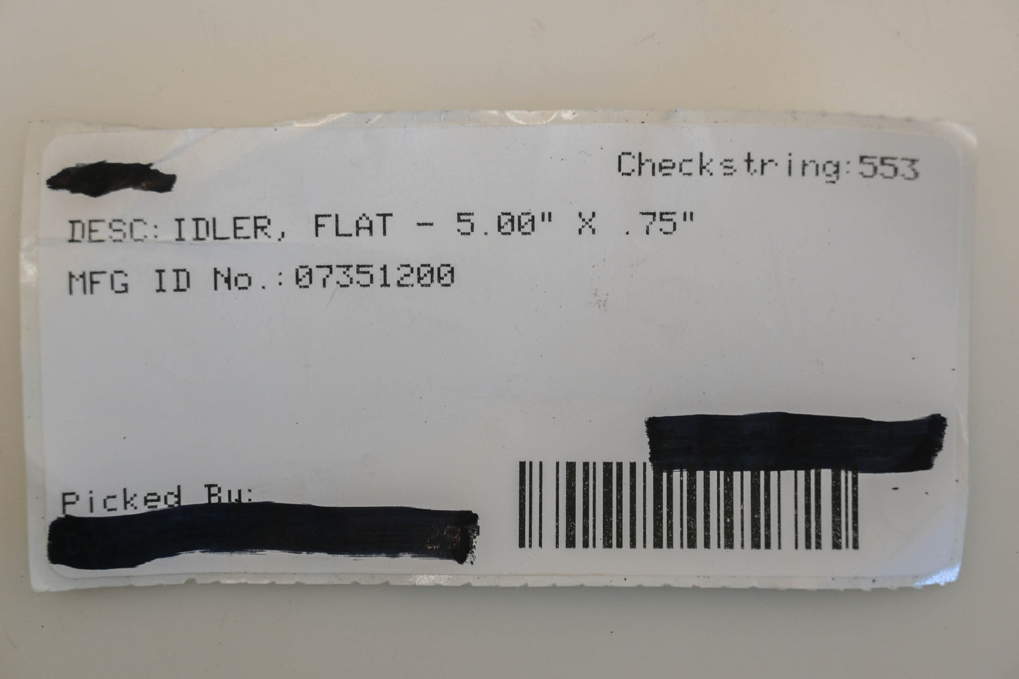 Ariens 07351200 3/8" x 5" x .75" Idler Pulley NOS