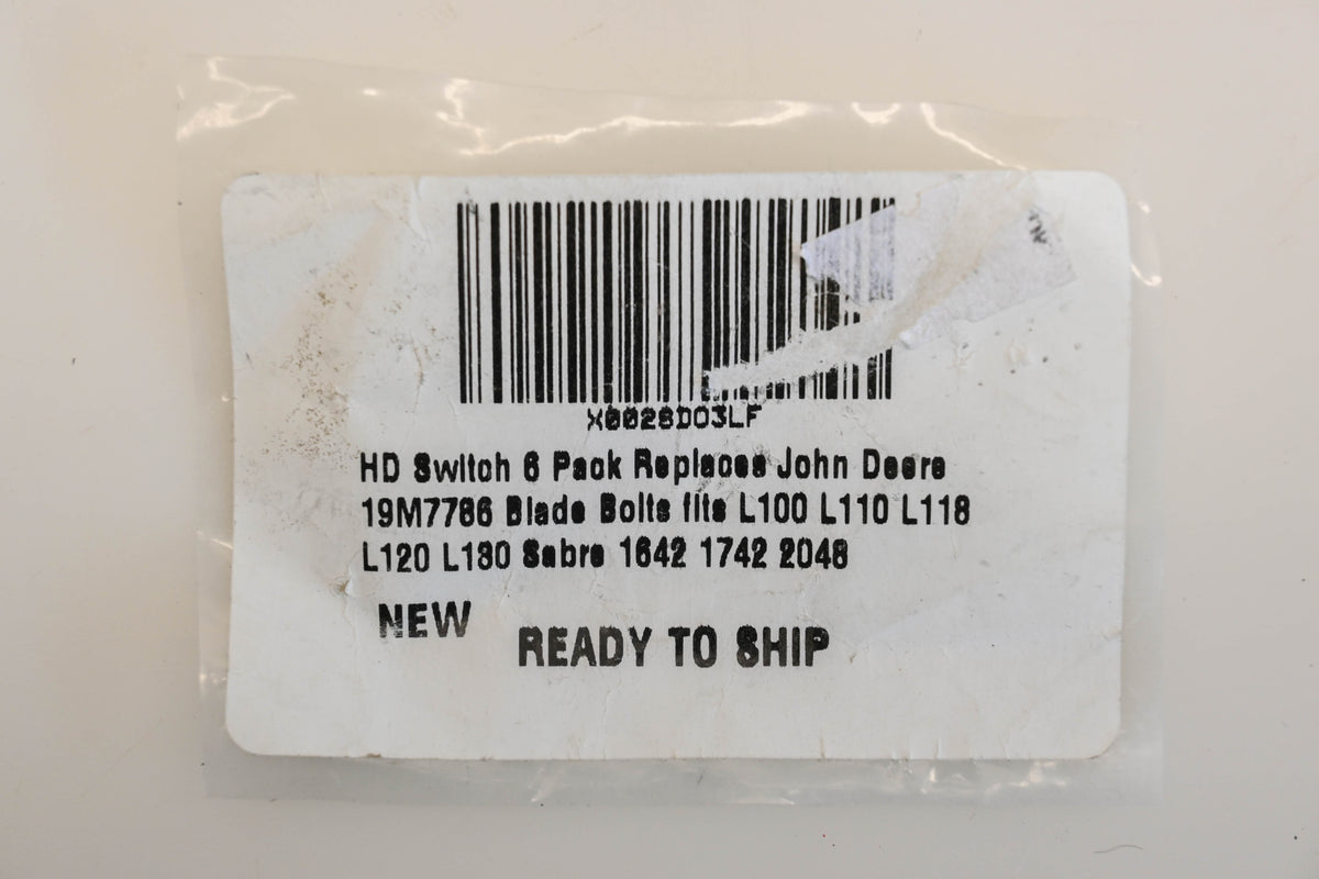 Aftermarket 19M7786 M10-1.5 x 1-3/16" Blade Bolts Qty 8 NOS