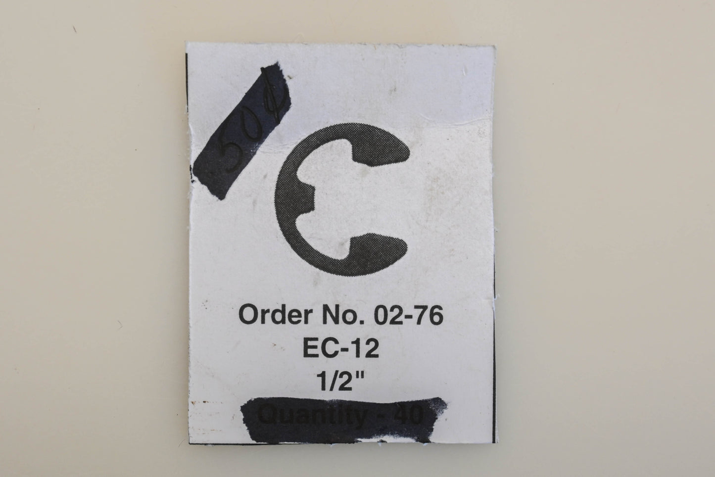 Rotary 02-76, EC-76 1/2" E-Clips Qty 2 NOS
