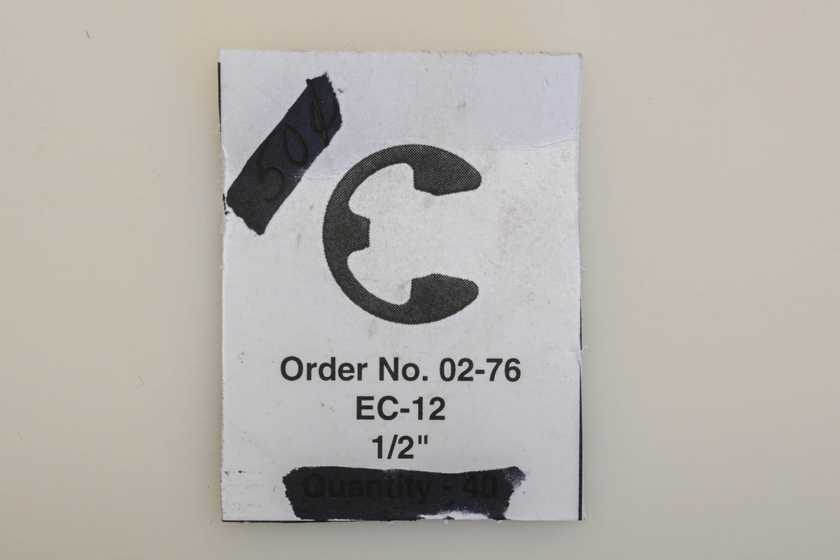 Rotary 02-76, EC-76 1/2" E-Clips Qty 2 NOS