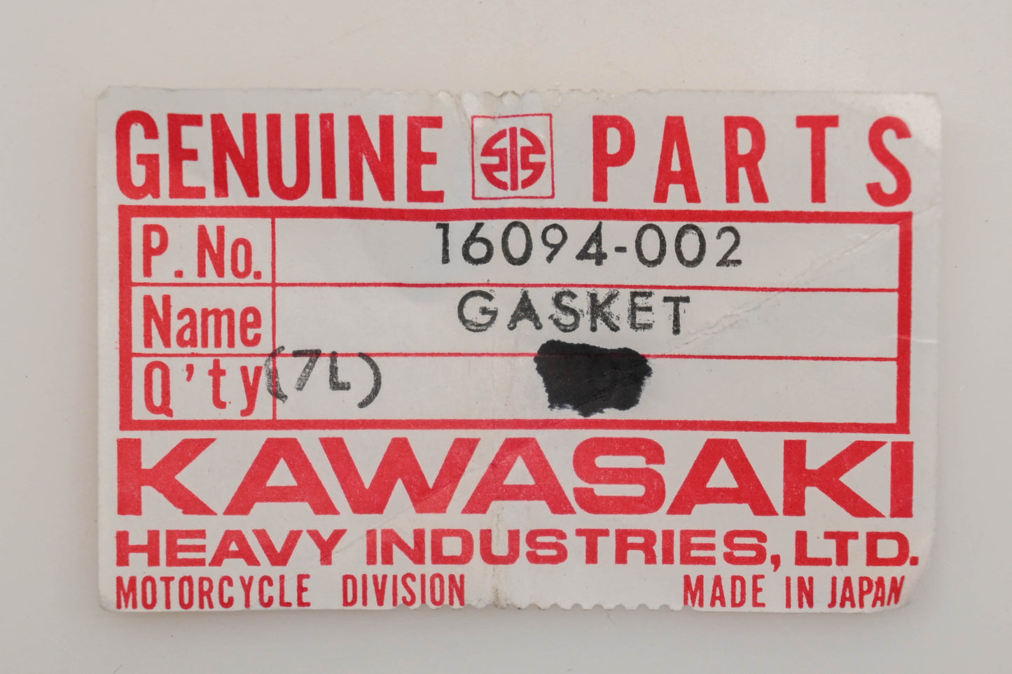 New OEM Kawasaki 16094-002 Oil Pump Gaskets Qty 6 NOS