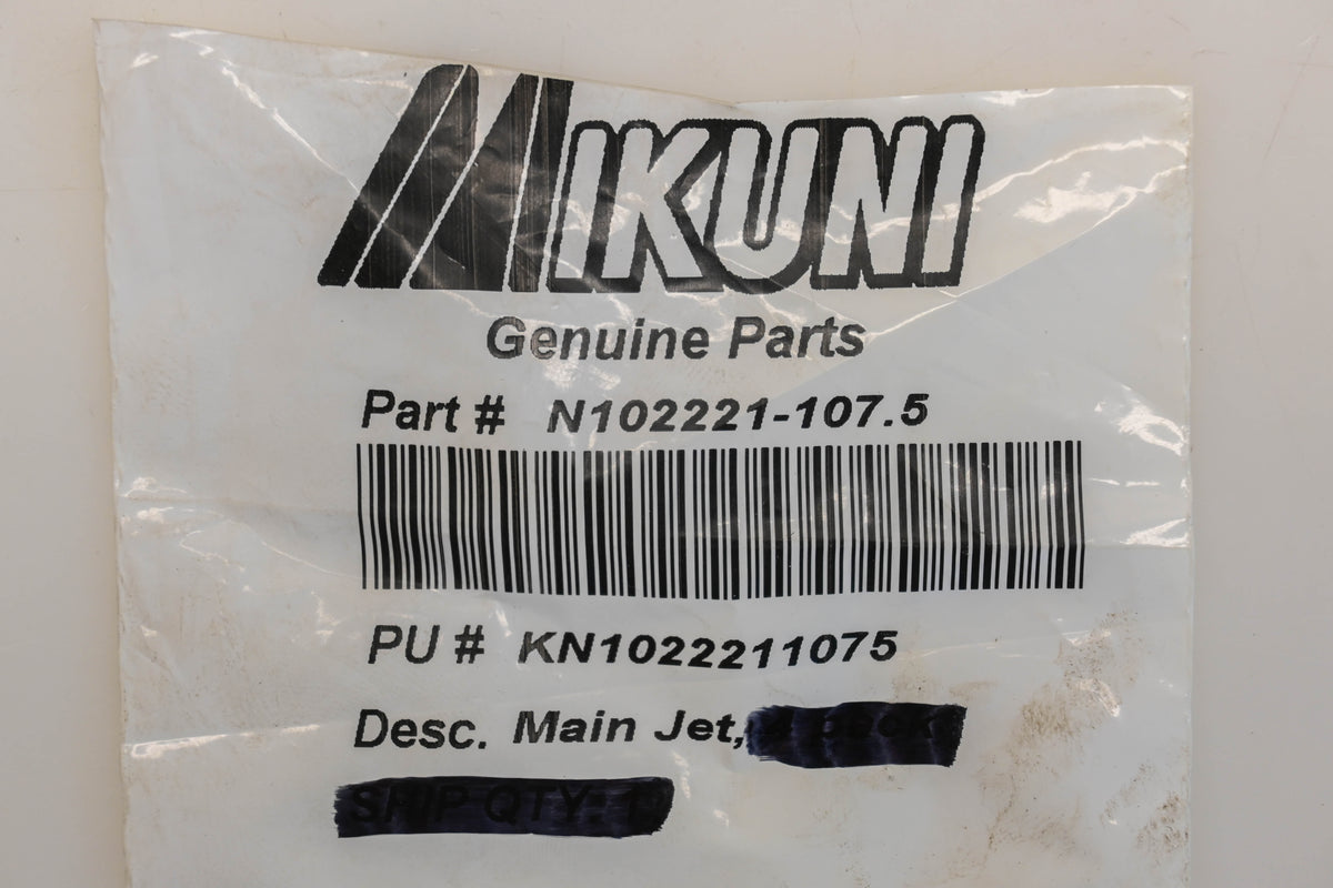 Mikuni N102221-107.5, N102.221-107.5 #107.5 Main Jets Qty 3 NOS