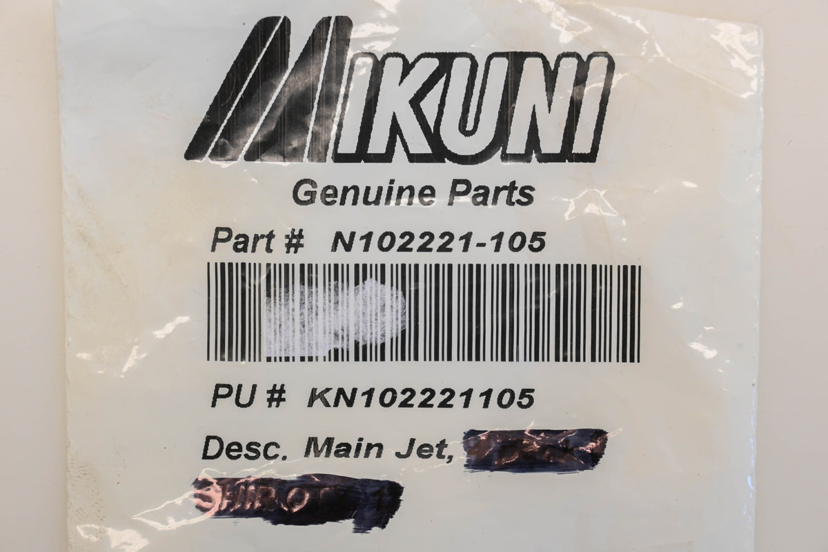 Mikuni N102221-105, N102.221-105 #105 Main Jets Qty 3 NOS