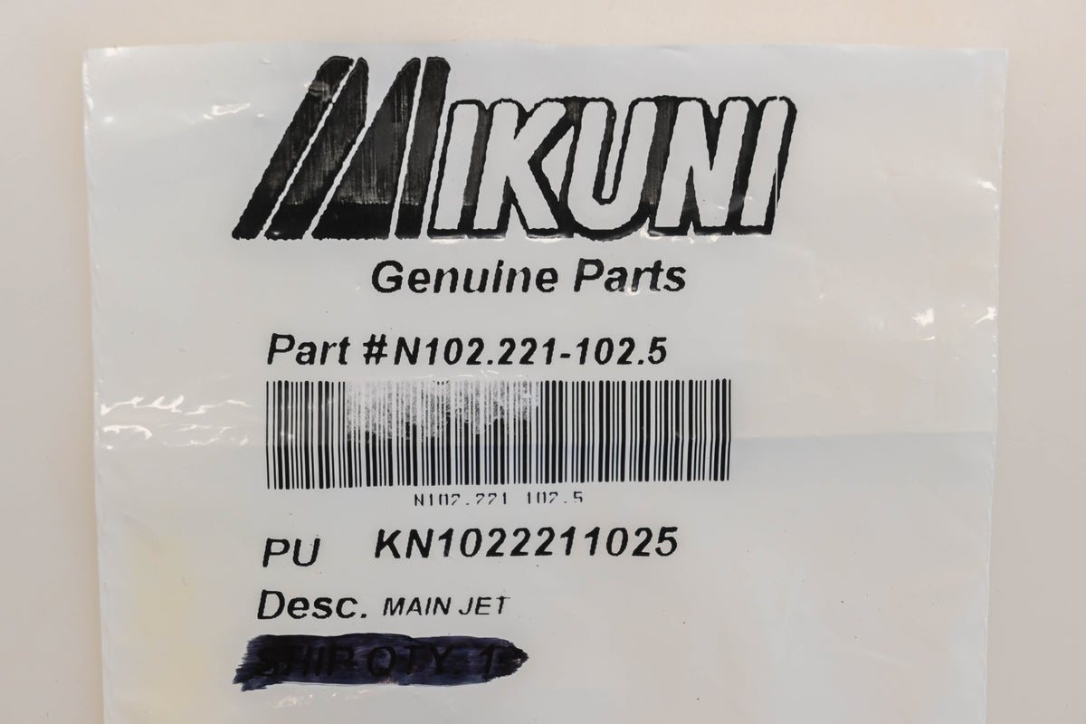 Mikuni N102221-102.5, N102.221-102.5 #102.5 Main Jets Qty 3 NOS