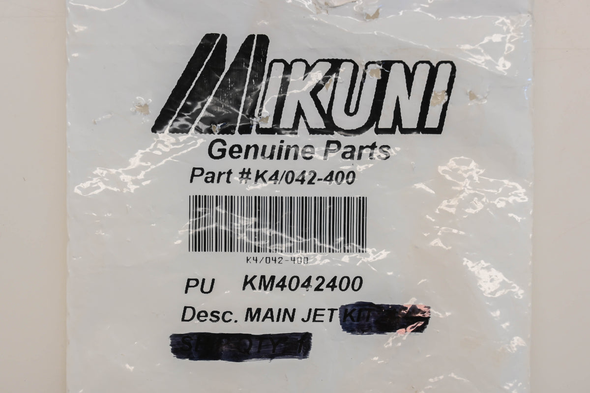 Mikuni K4/042-400 #400 Hex Main Jet NOS