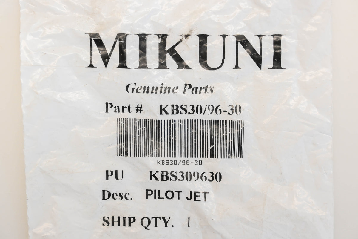 Mikuni KBS30/96-30 #30 Pilot Jet NOS