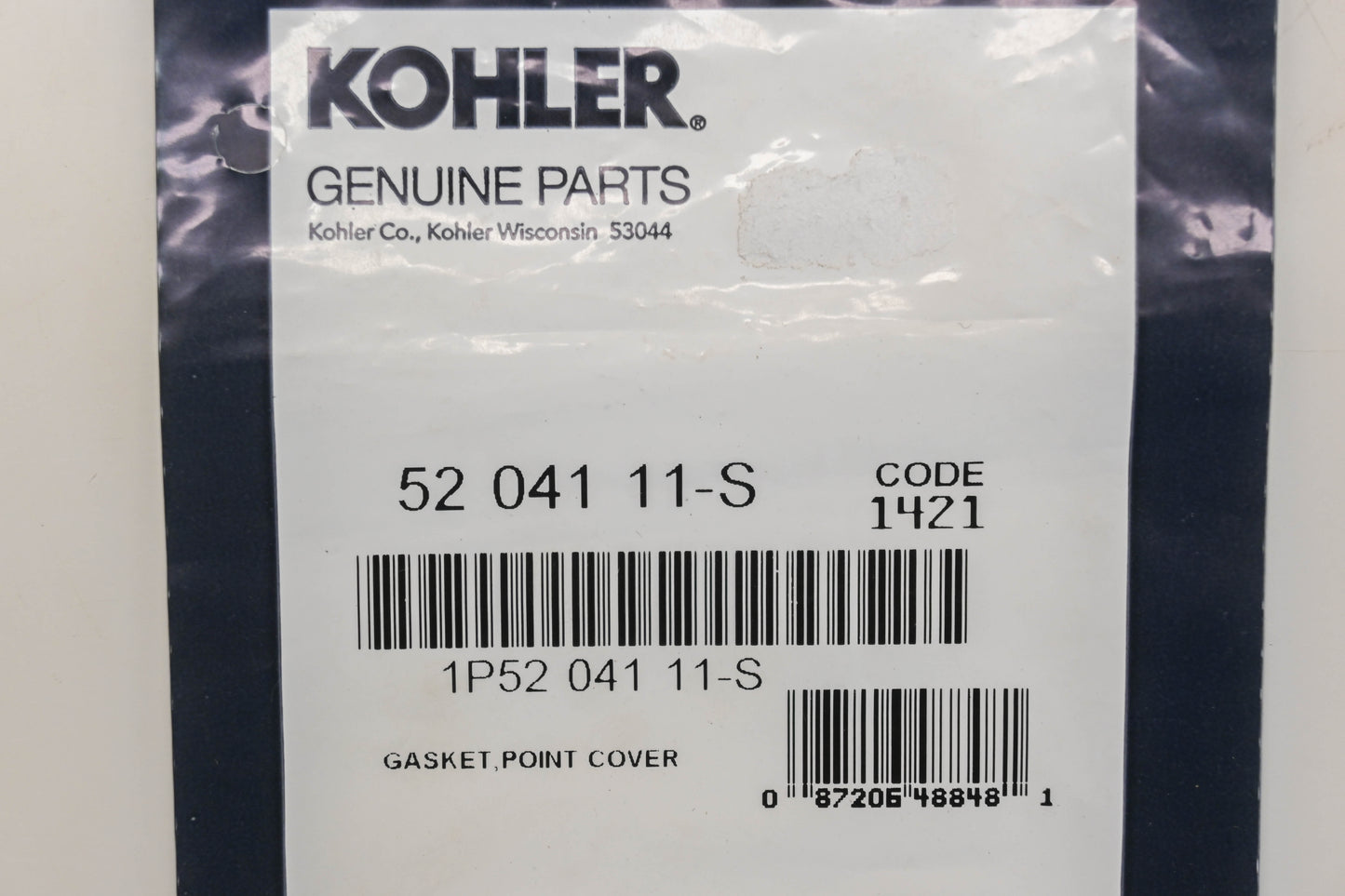 Kohler 52 041 11-S, 5204111S Point Cover Gaskets Qty 2 NOS