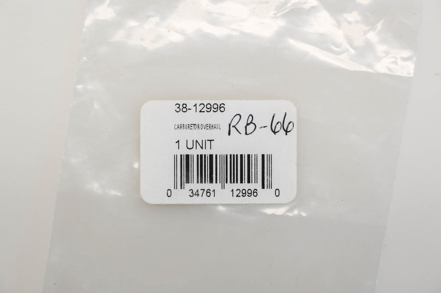 Rotary 38-12996, RB-66 Carburetor Repair Kit NOS