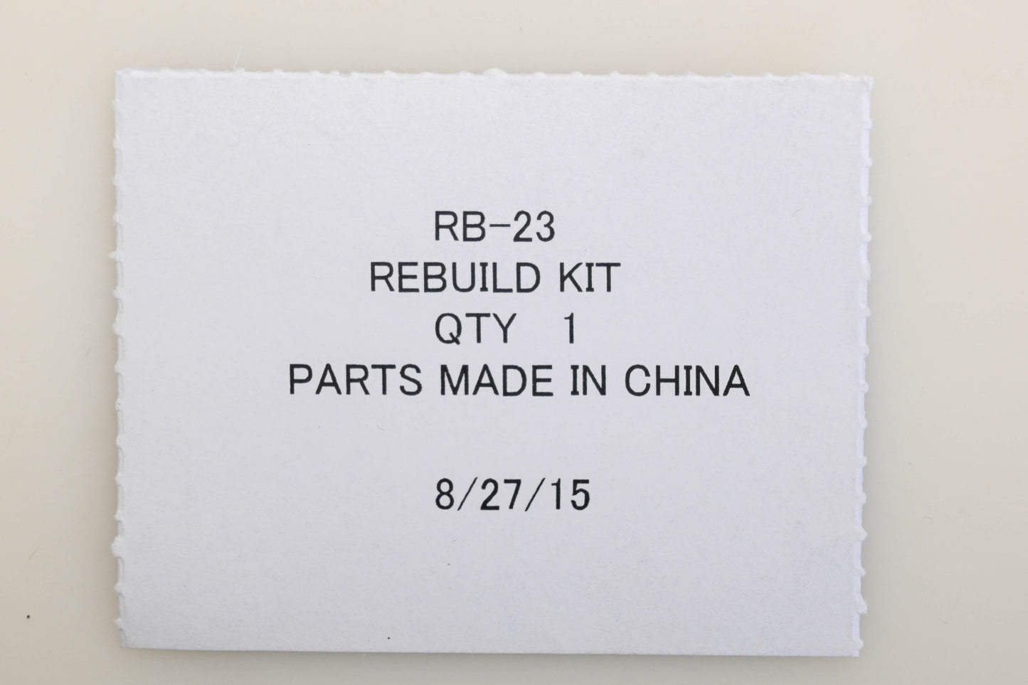 Zama RB-23 Carburetor Repair Kit NOS
