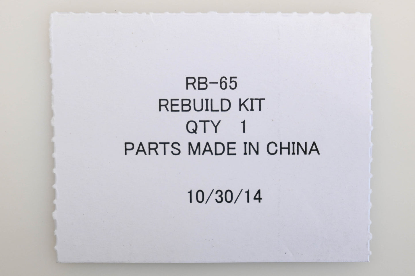 Zama RB-65 Carburetor Repair Kit NOS