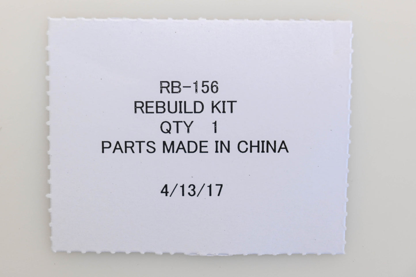 Zama RB-156 Carburetor Repair Kit NOS