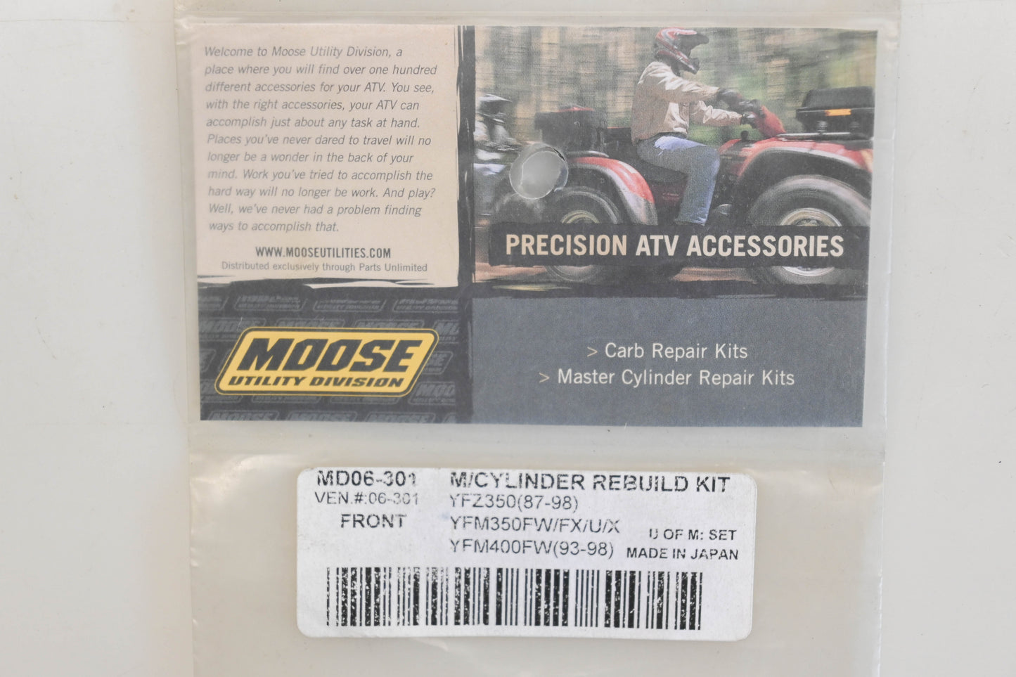 Moose MD06-301 Master Cylinder Repair Kit NOS