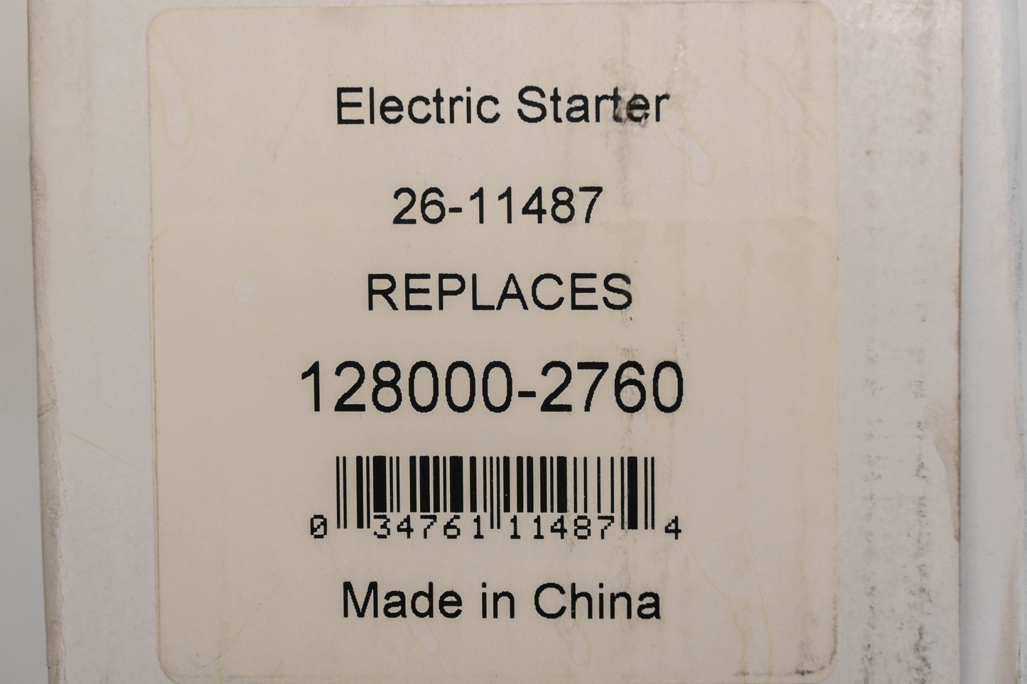 Rotary 26-11487, 128000-2760 Starter Assembly NOS