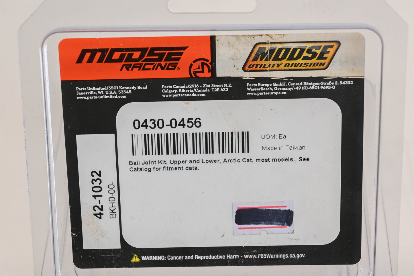 Moose Racing 0430-0456, 42-1032 Ball Joint Kit NOS