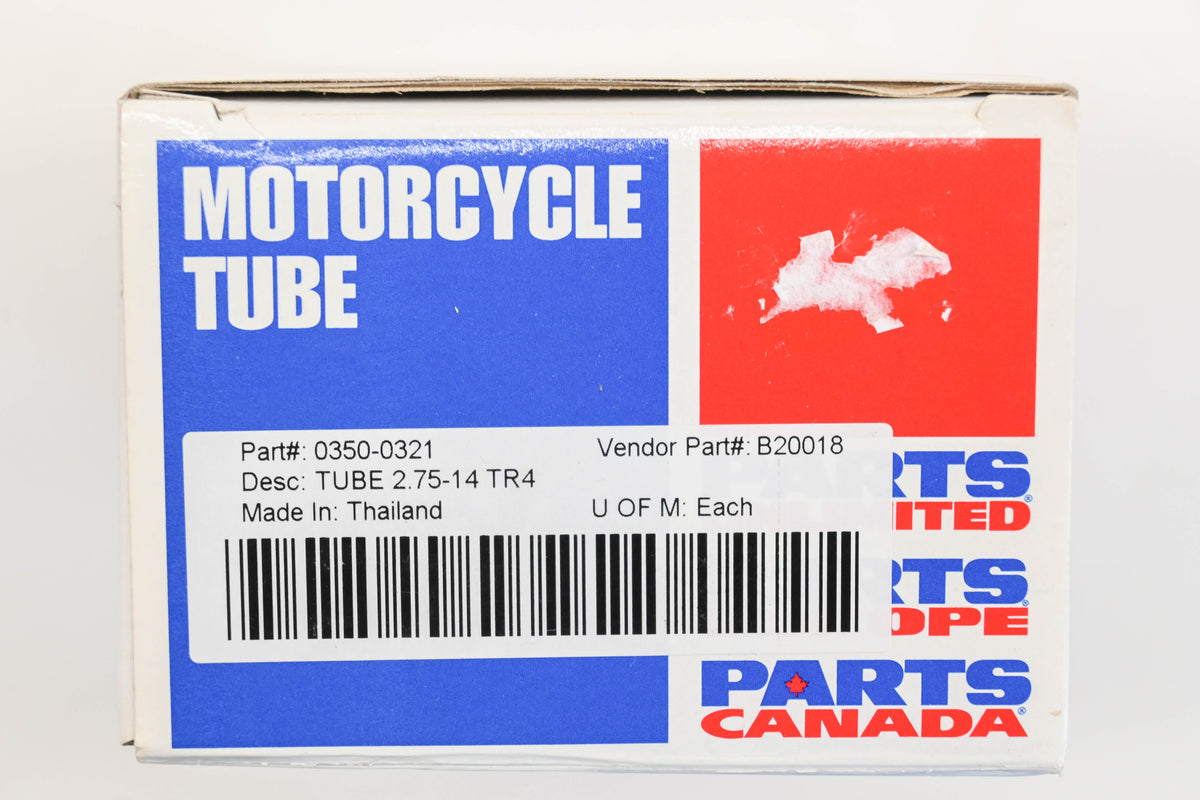 Parts Unlimited 0350-0321 2.75-14 TR4 Tube NOS