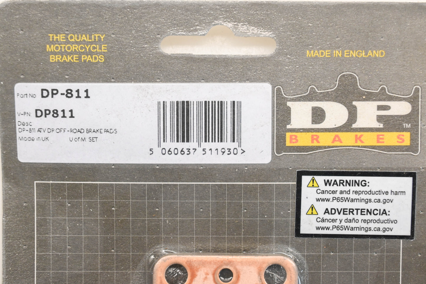 DP Brakes DP811, DP-811 Brake Pads NOS