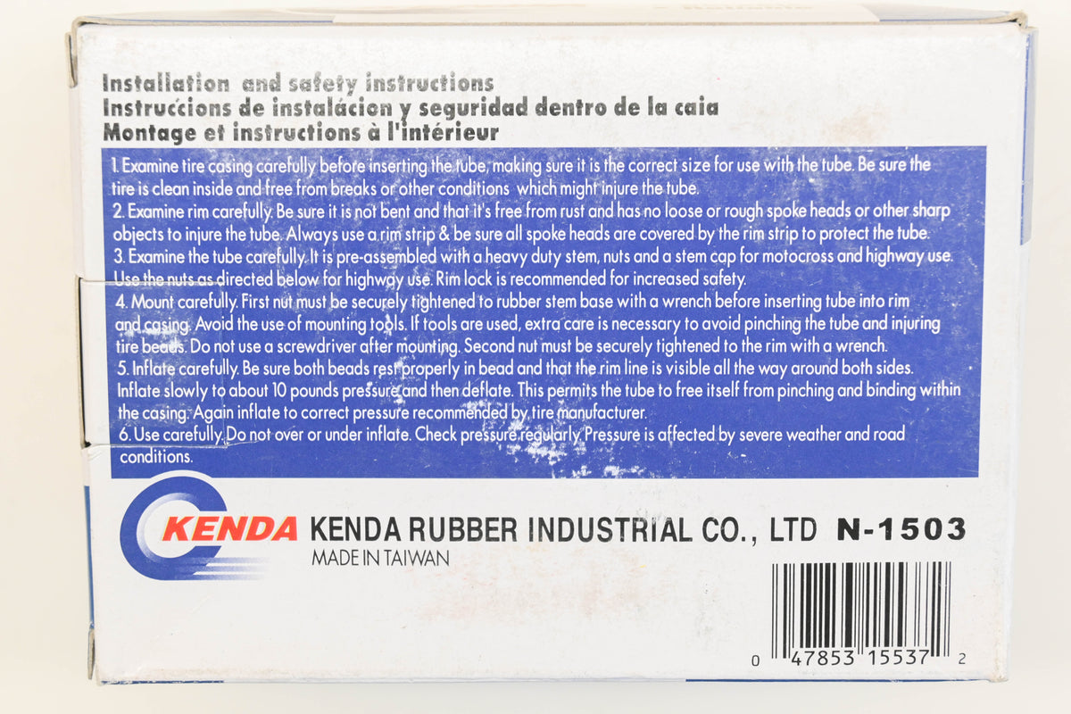 Kenda N-1503 3.00/3.25-15 TR4 Tube NOS