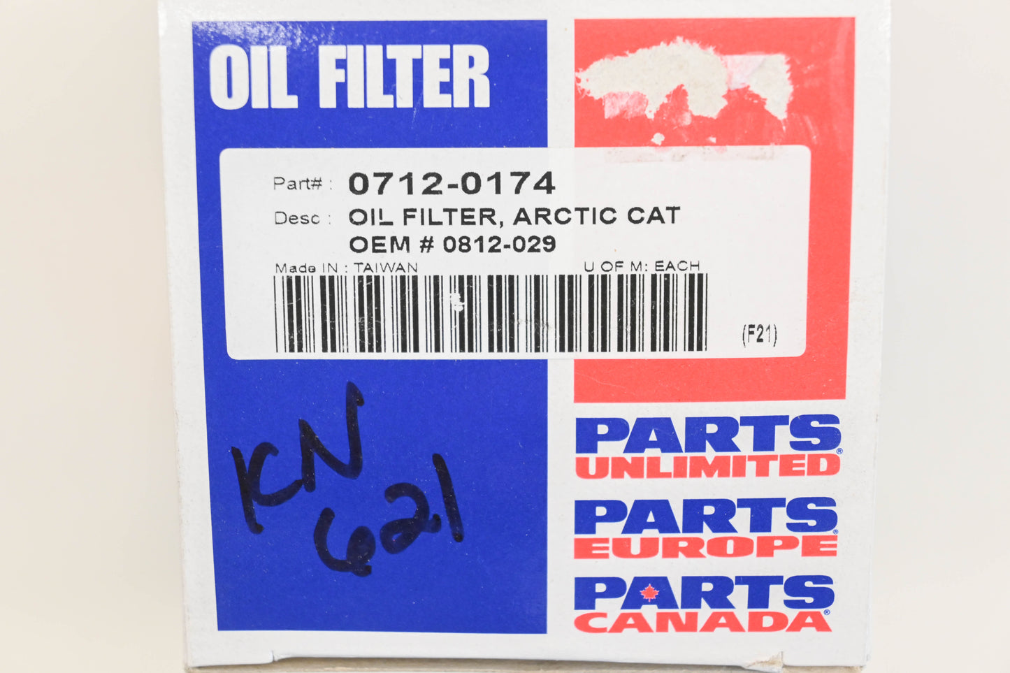Parts Unlimited 0712-0174, 0812-029 Oil Filter NOS