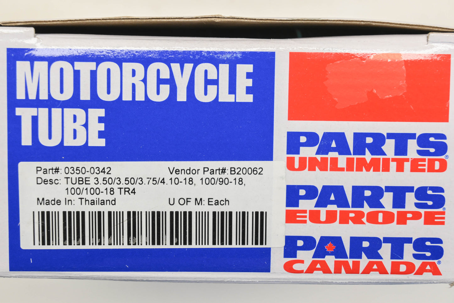 Parts Unlimited 0350-0342 TR4 Tube NOS