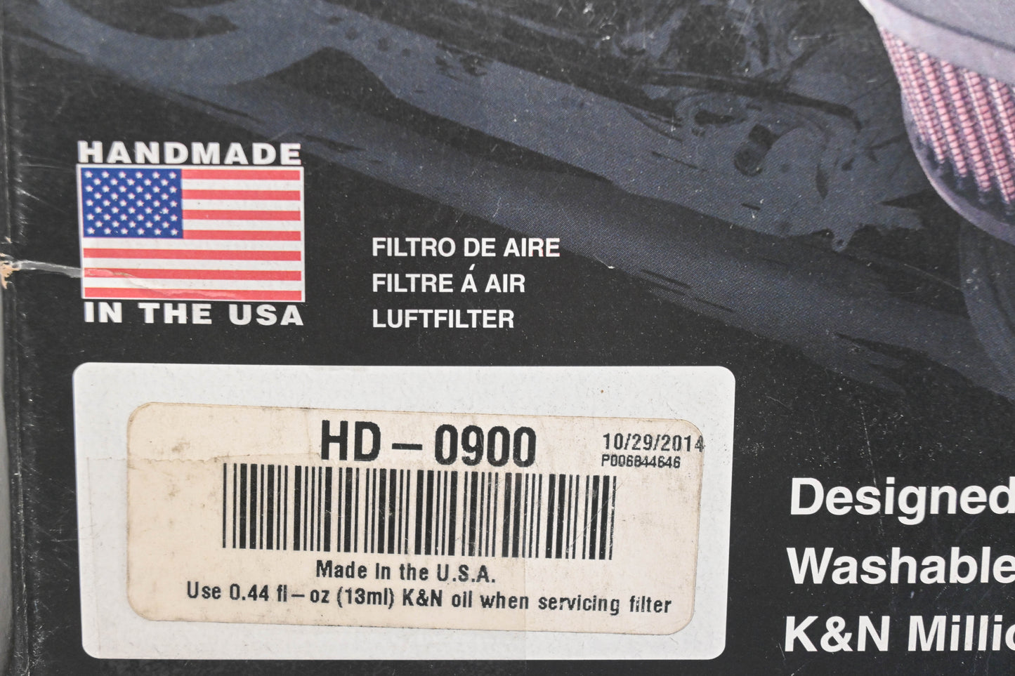 K&N HD-0900 Air Filter NOS