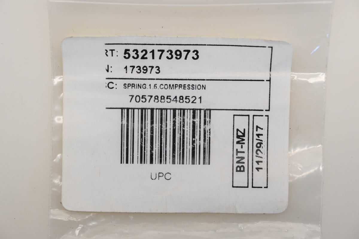 New OEM Husqvarna 532173973 3/8" x 1-1/2" Compression Spring NOS