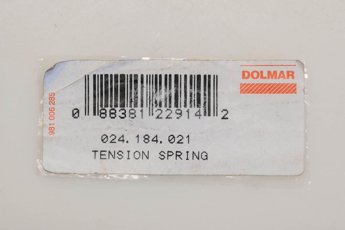 Dolmar 024.184.021, 024-184-021 Clutch Tension Spring NOS