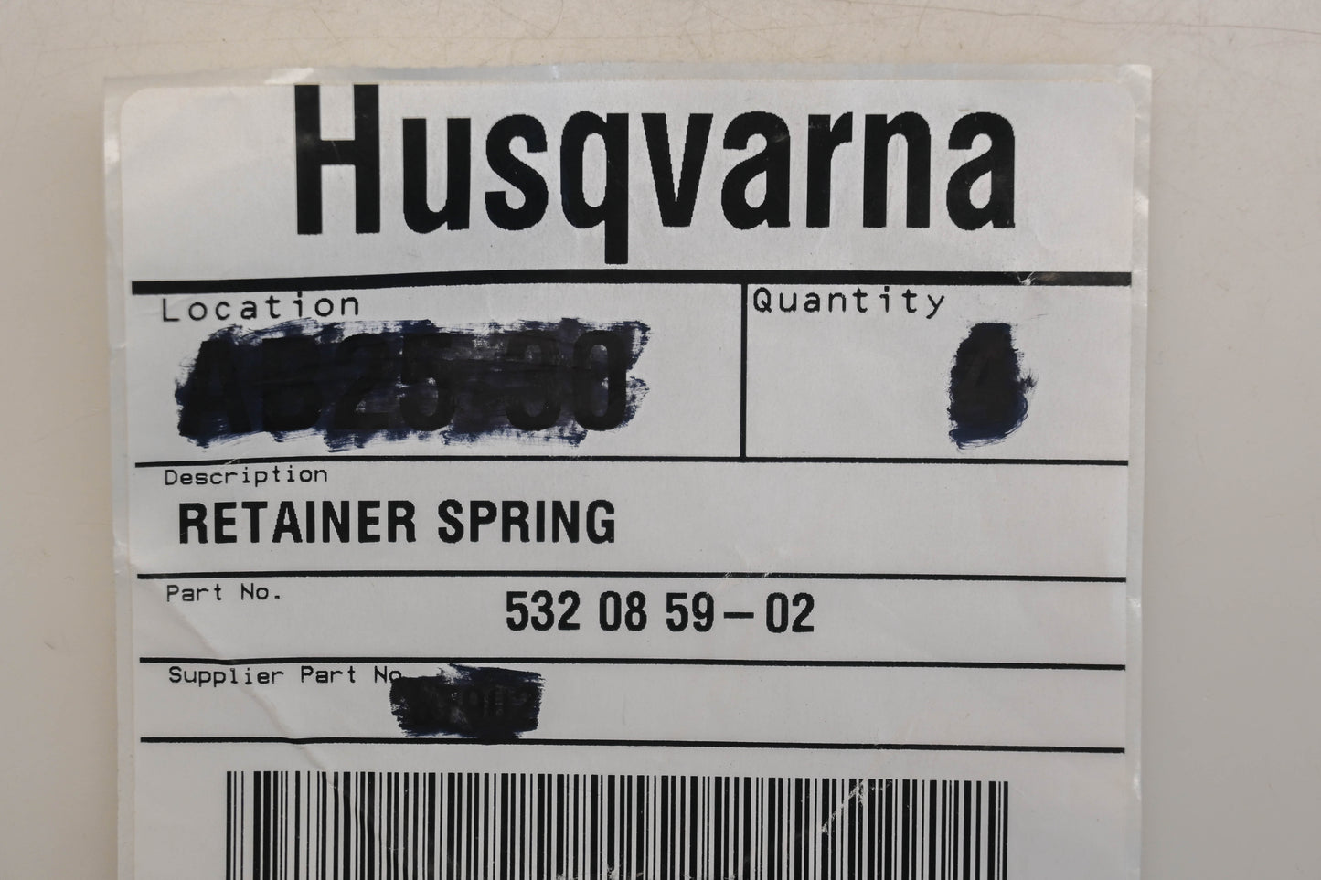 New OEM Husqvarna 532 08 59-02, 532085902 Retainer Springs Qty 2 NOS