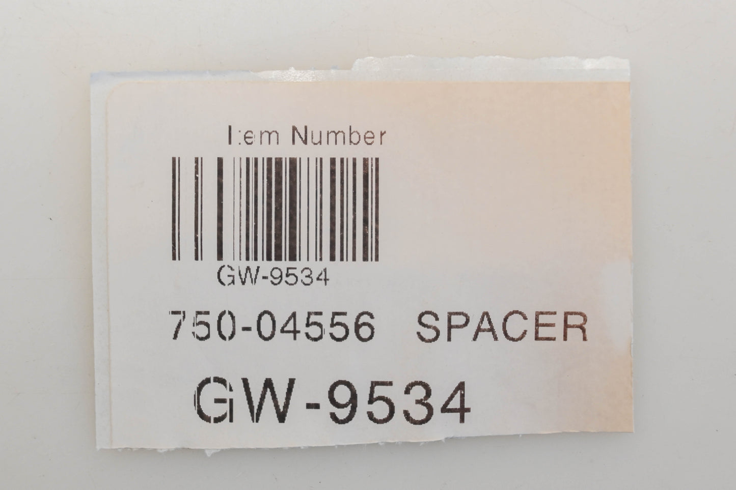 MTD 750-04556, GW-9534 0.350" 0.268" x 0.375" Spacer NOS