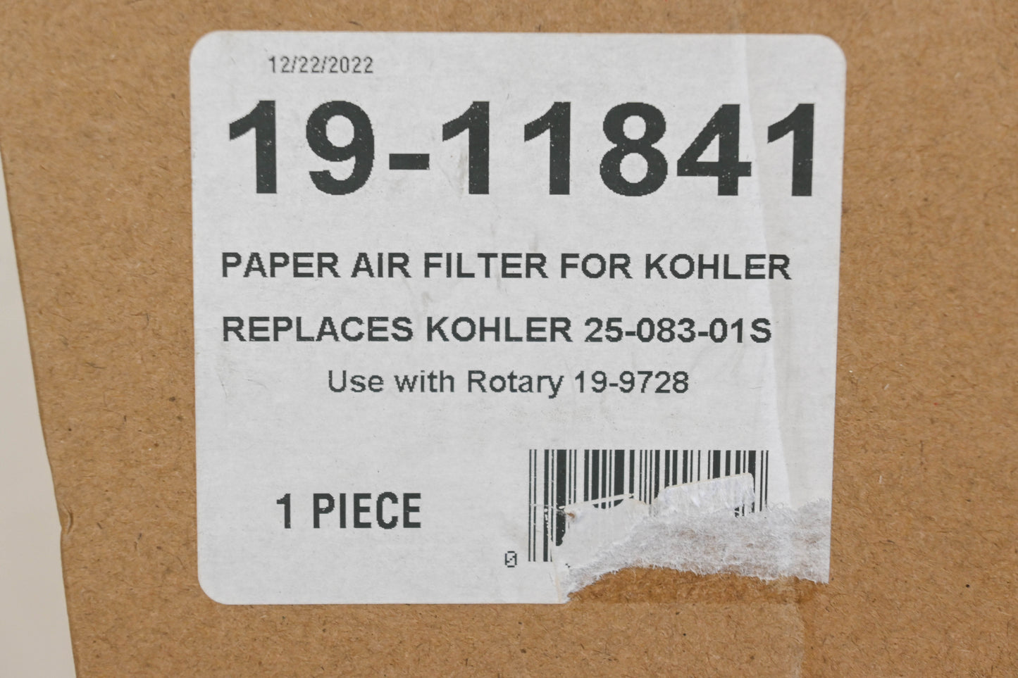 Rotary 19-11841 Air Filter NOS