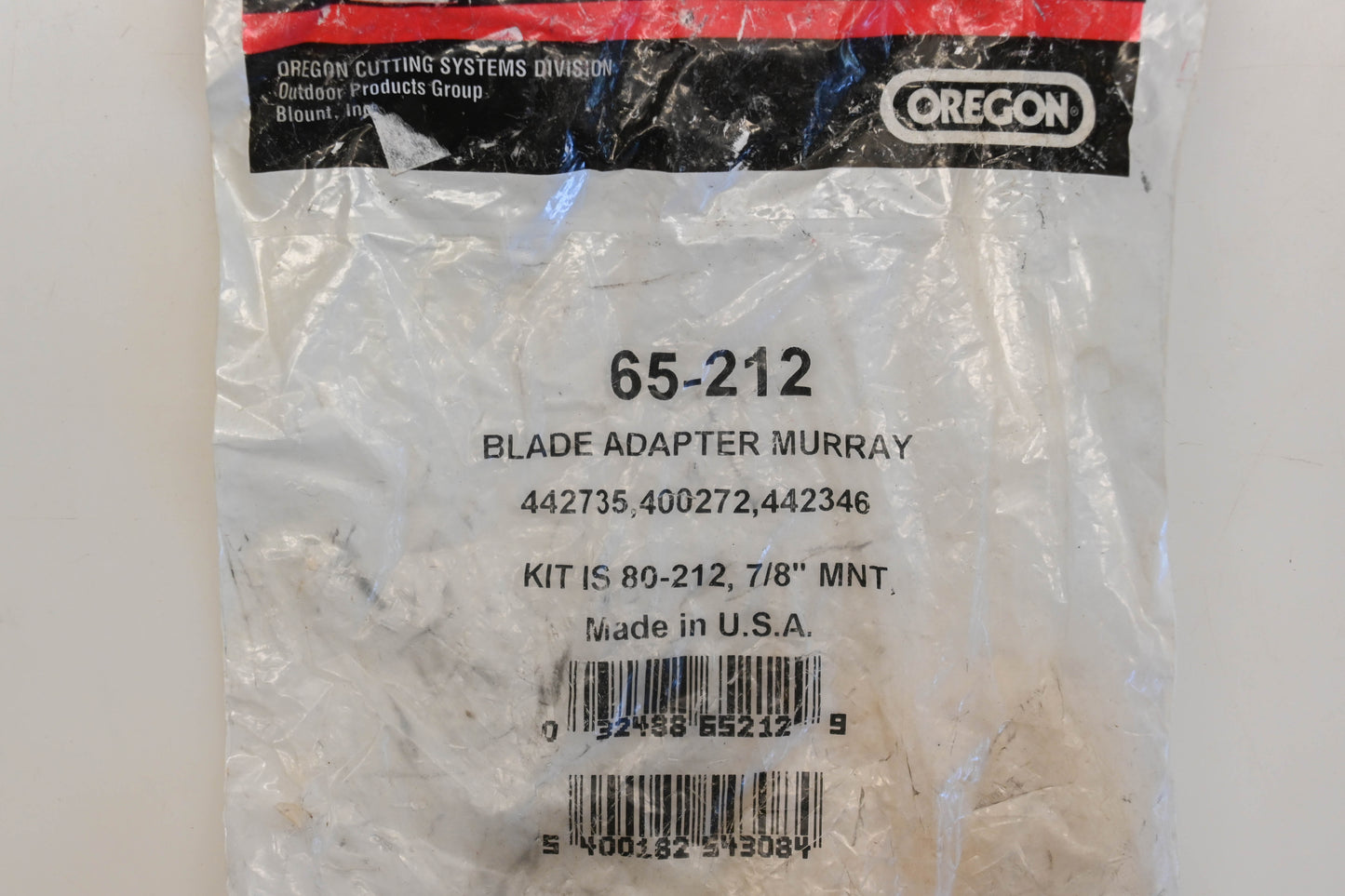 Oregon 65-212, 442735, 400272 7/8" Blade Adapter NOS