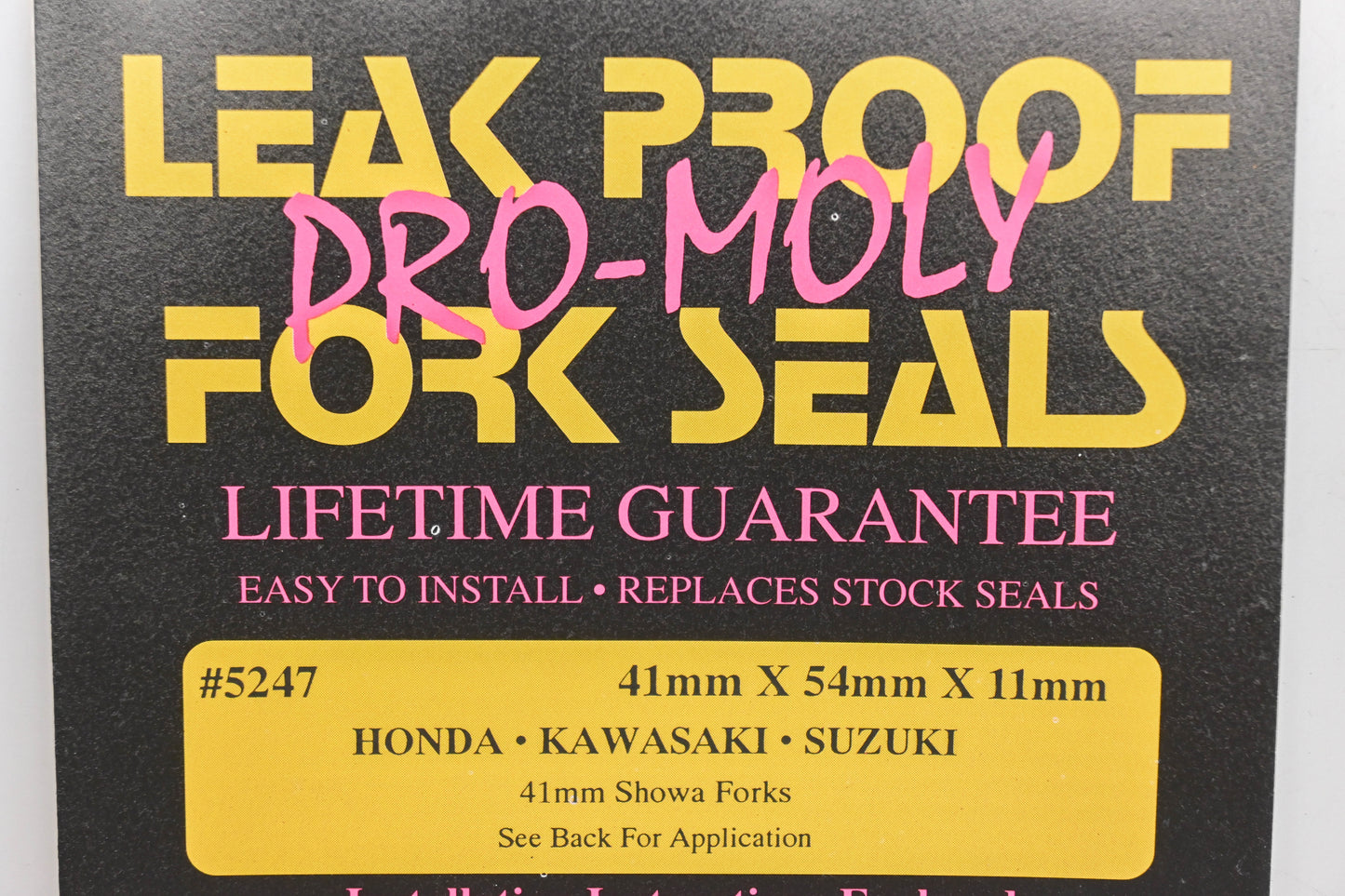 Leak Proof Seals 5247 41 x 54 x 11mm Fork Seal Kit NOS