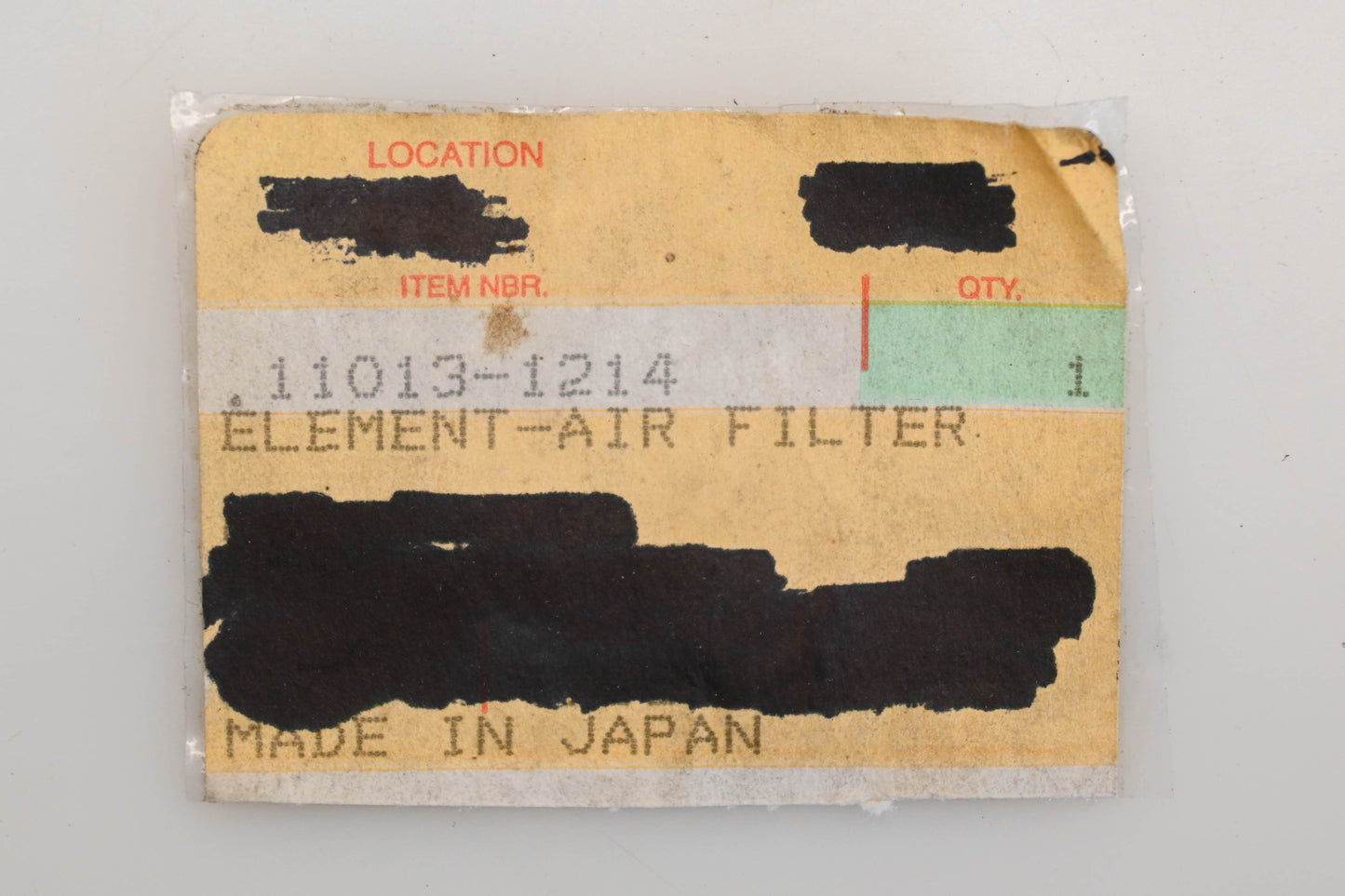 New OEM Kawasaki 11013-1214 Air Filter NOS