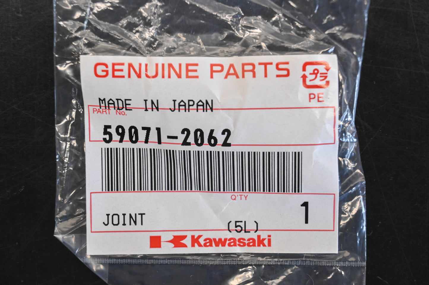 New OEM Kawasaki 59071-2062 Joint Connector NOS