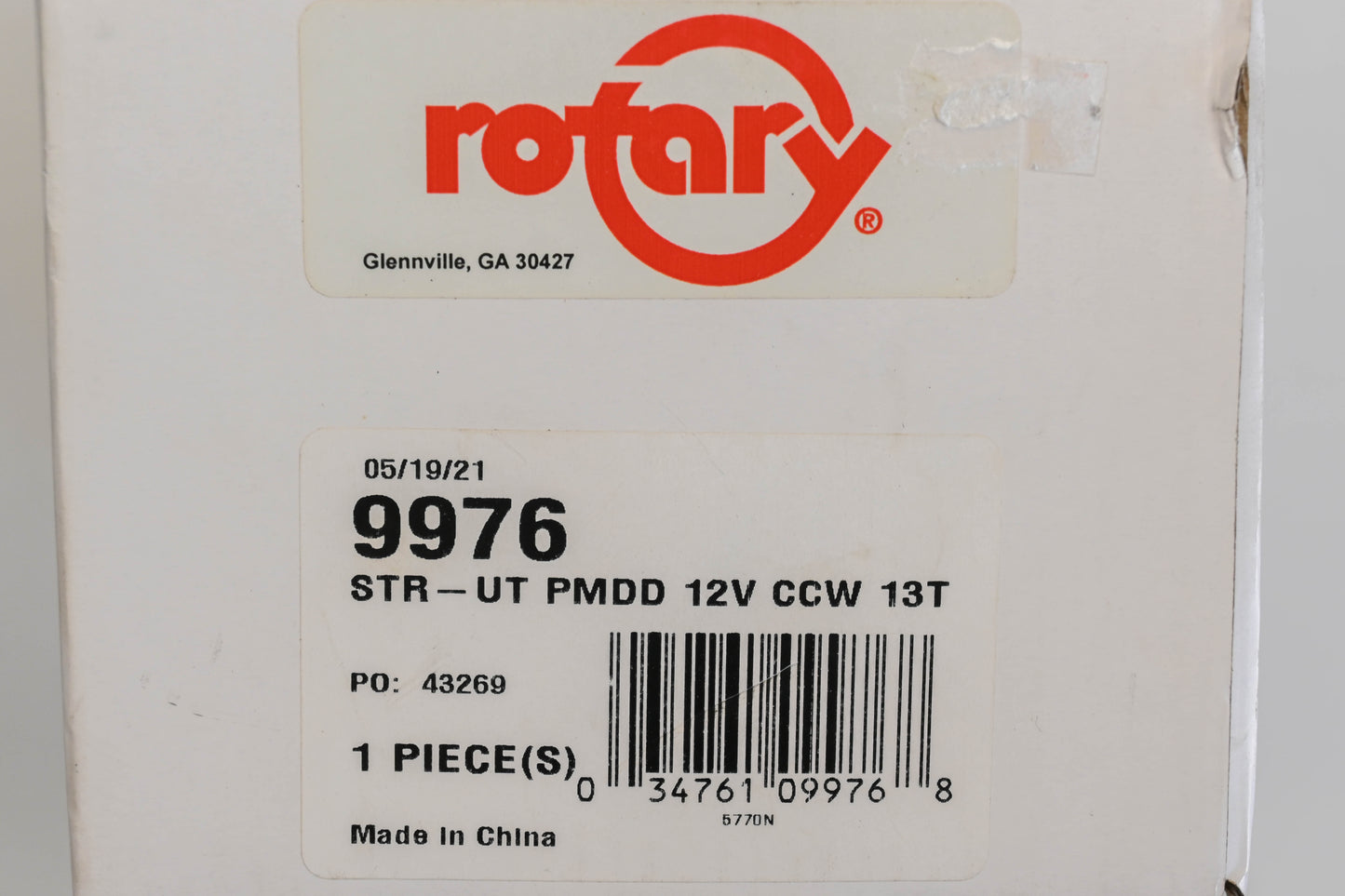 Rotary 26-9976, 1209820S, AM132235 Starter Assembly NOS
