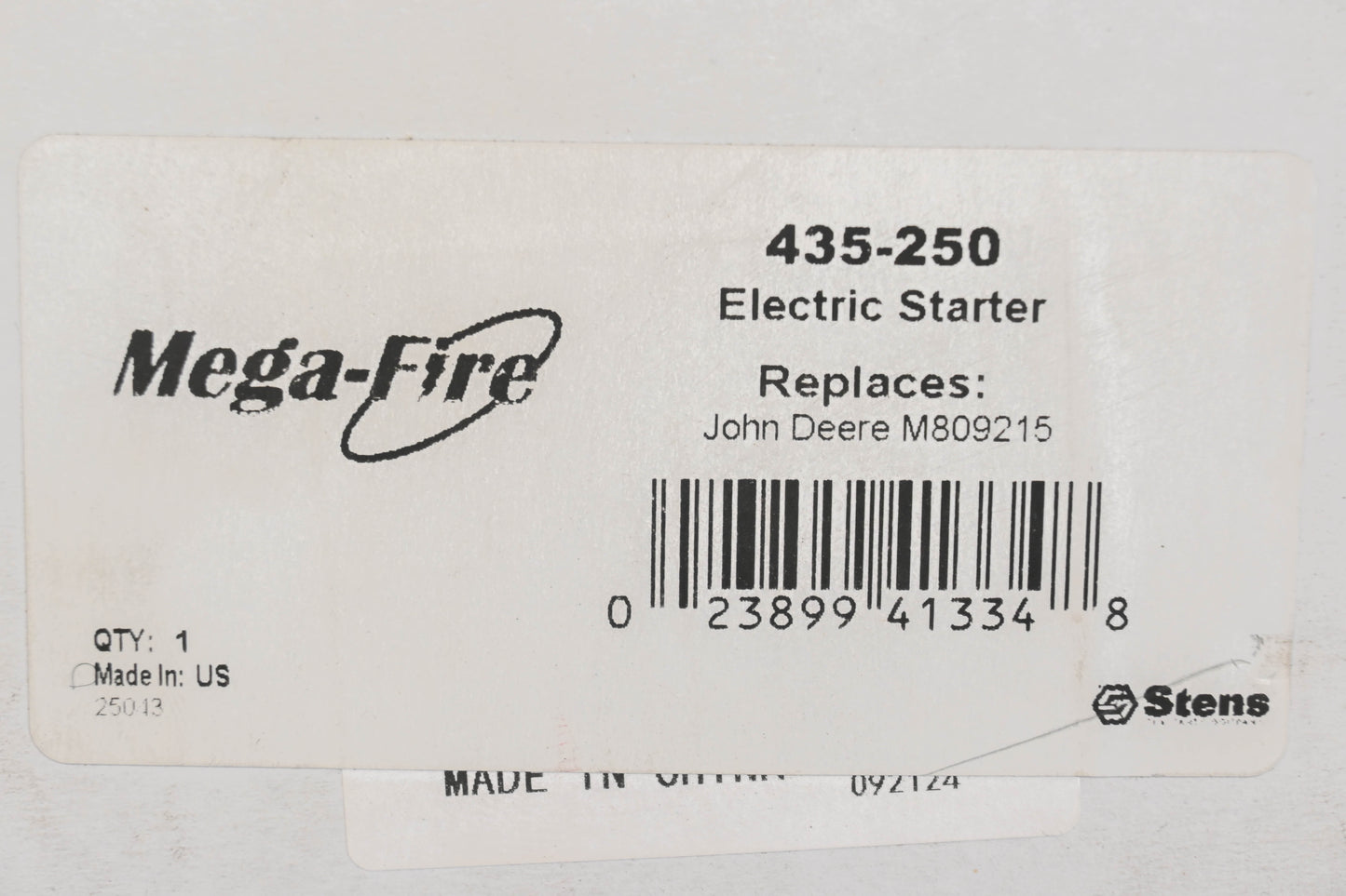 Stens 435-250, M809215 Starter Assembly NOS
