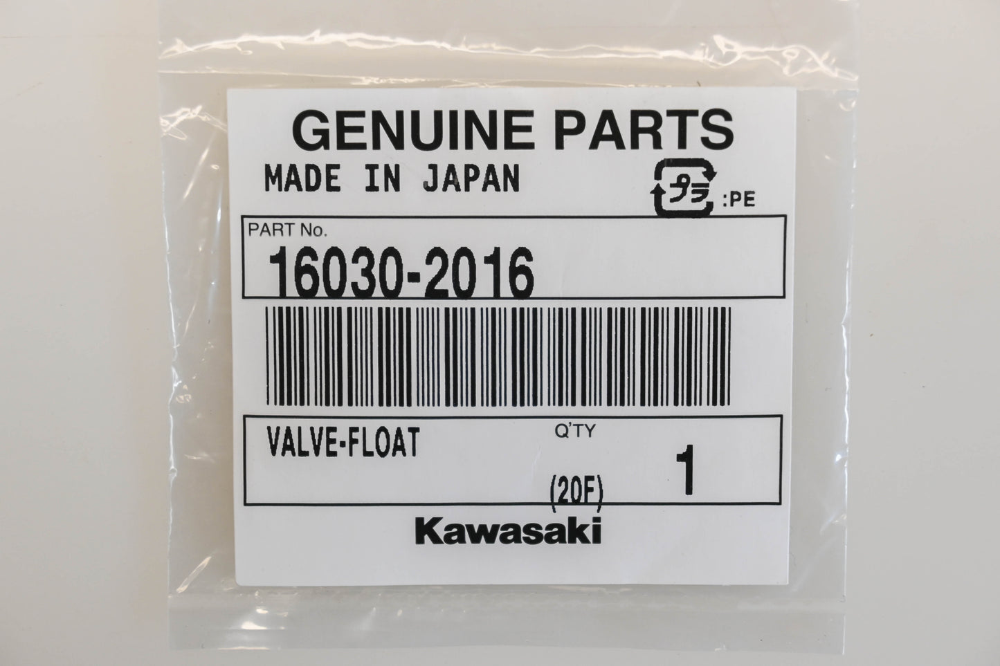 New OEM Kawasaki 16030-2016 Float Valve NOS