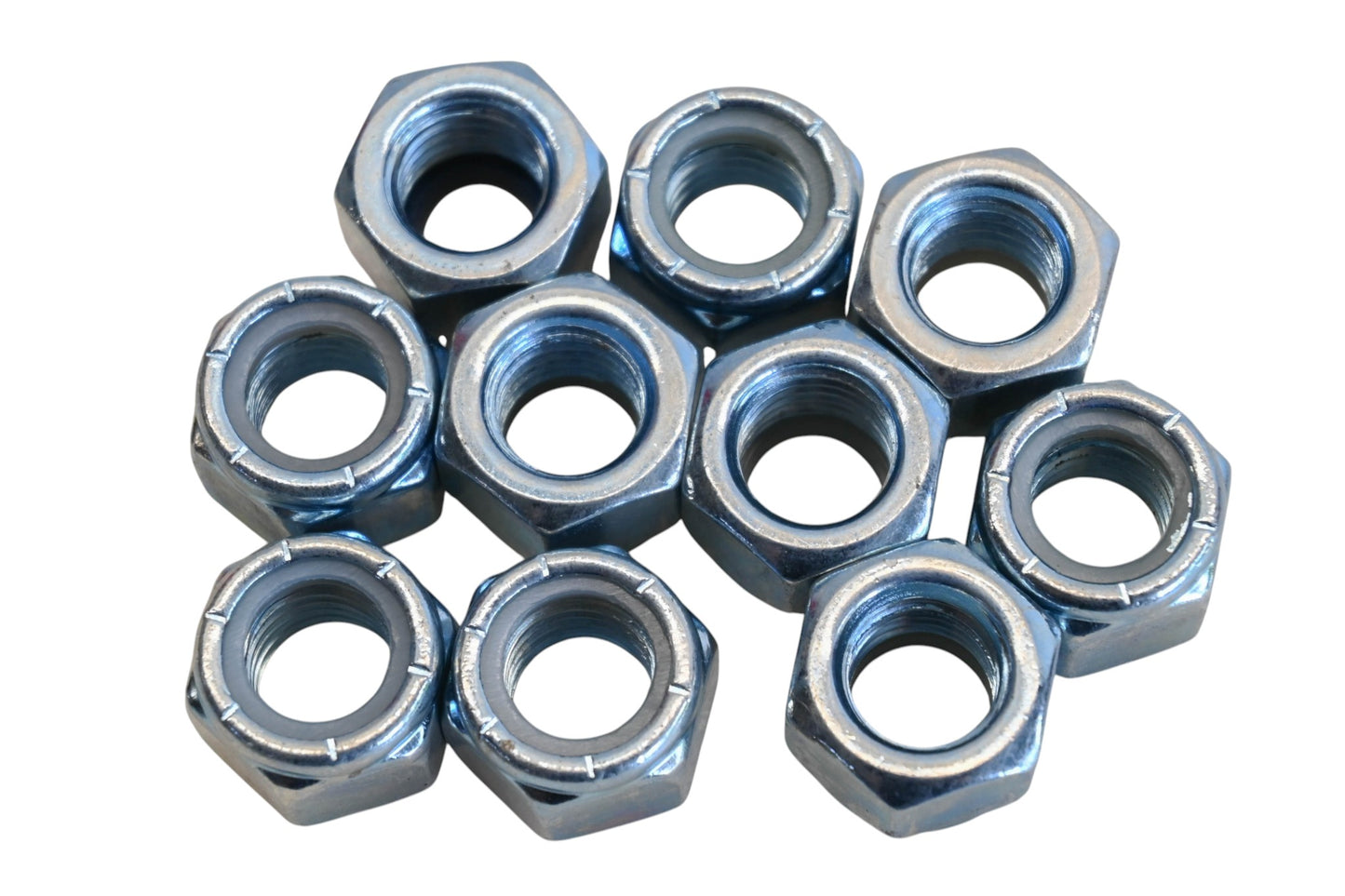 Aftermarket AZ004A-15 1/2" x 13 Nylon Lock Nuts Qty 10 NOS