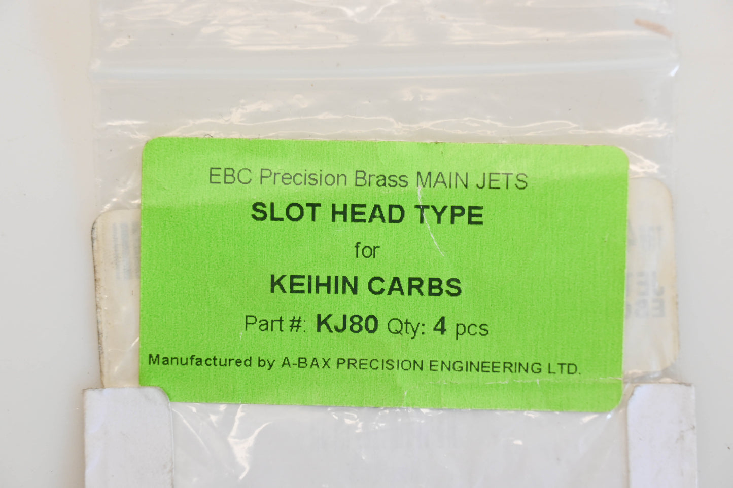 EBC KJ80-4 #80 Slot Head Main Jets Qty 4 NOS