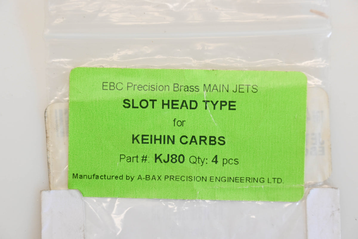 EBC KJ80-4 #80 Slot Head Main Jets Qty 4 NOS