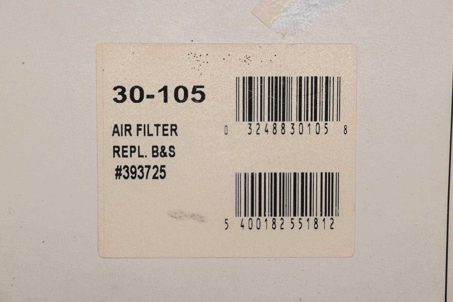 Oregon 30-105, 393725 Air Filter NOS