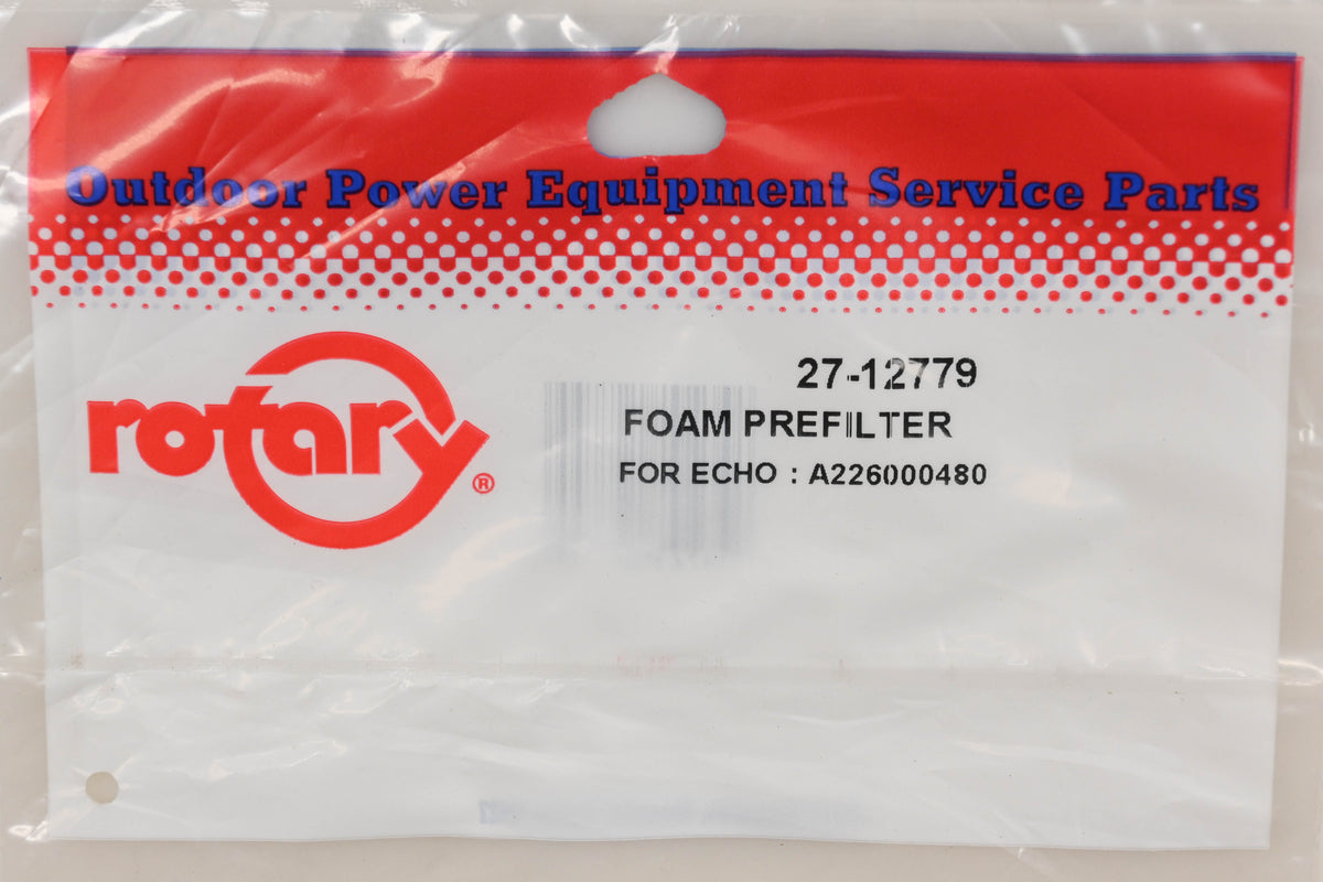 Rotary 27-12779, A226000480 Foam Pre-Filter NOS